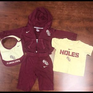 Florida State University Nike Baby 4 Piece Set